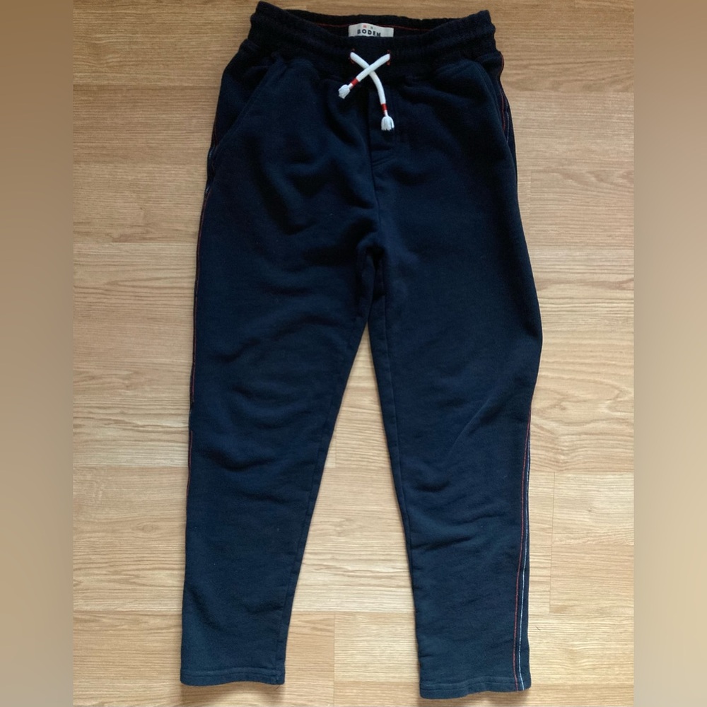 Boden Kids Joggers with red trim 11 12 years